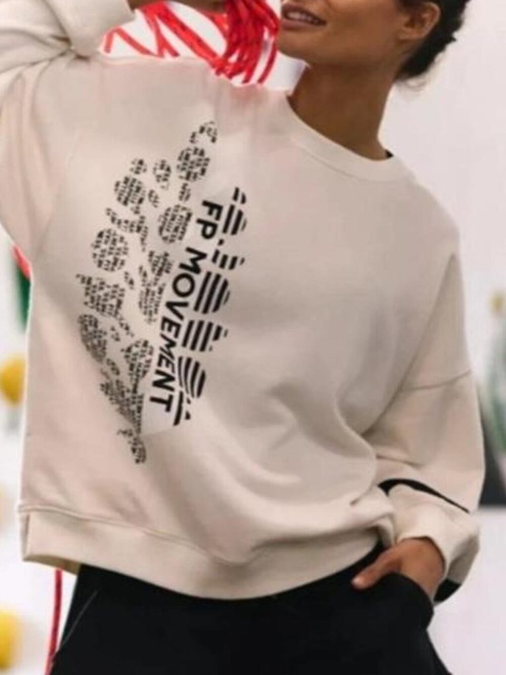 FP Movement White Crewneck